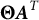 upper Theta upper A Superscript upper T