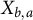 upper X Subscript b comma a