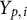 upper Y Subscript p comma i