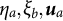 eta Subscript a Baseline comma xi Subscript b Baseline comma u Subscript a Baseline