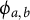 phi Subscript a comma b