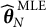 ModifyingAbove theta Subscript upper N Superscript upper M upper L upper E Baseline With caret