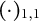 left parenthesis dot right parenthesis Subscript 1 comma 1