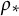 rho Subscript asterisk