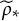 rho Subscript asterisk Baseline overtilde