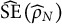ModifyingAbove upper S upper E With caret left parenthesis ModifyingAbove rho Subscript upper N Baseline With caret right parenthesis