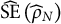 ModifyingAbove upper S upper E With caret left parenthesis ModifyingAbove rho Subscript upper N Baseline With caret right parenthesis