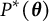 upper P Superscript asterisk Baseline left parenthesis theta right parenthesis