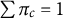 sigma summation pi Subscript c Baseline equals 1