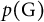 p left parenthesis upper G right parenthesis