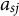 a Subscript s j