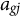 a Subscript g j