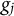 g Subscript j