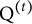 backslash text upper Q Superscript left parenthesis t right parenthesis