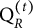 backslash text upper Q Subscript upper R Superscript left parenthesis t right parenthesis