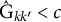 ModifyingAbove upper G Subscript k k prime Baseline With caret less than c