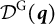 upper D Superscript upper G Baseline left parenthesis q right parenthesis