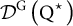 upper D Superscript upper G Baseline left parenthesis backslash text upper Q Superscript star Baseline right parenthesis