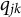 q Subscript j k