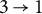 3 right arrow 1