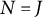 upper N equals upper J
