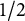 1 divided by 2