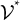 script upper V Superscript asterisk