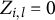 upper Z Subscript i comma l Baseline equals 0