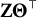 bold upper Z upper Theta Superscript down tack