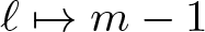 dollar sign script l right arrow from bar m minus 1 dollar sign