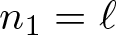 dollar sign n 1 equals script l dollar sign