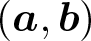 dollar sign left parenthesis a comma b right parenthesis dollar sign