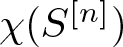 dollar sign chi left parenthesis upper S left bracket n right bracket right parenthesis dollar sign