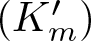 dollar sign left parenthesis Km prime right parenthesis dollar sign