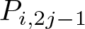 dollar sign Pi comma 2 j minus 1 dollar sign