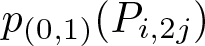 dollar sign p left parenthesis 0 comma 1 right parenthesis left parenthesis Pi comma 2 j right parenthesis dollar sign