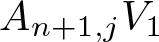 dollar sign An plus 1 comma jV 1 dollar sign