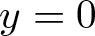 dollar sign y equals 0 dollar sign