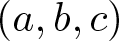 dollar sign left parenthesis a comma b comma c right parenthesis dollar sign