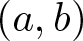 dollar sign left parenthesis a comma b right parenthesis dollar sign