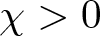 dollar sign chi greater than 0 dollar sign