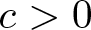 dollar sign c greater than 0 dollar sign