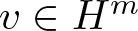 dollar sign v element of Hm dollar sign