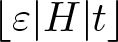 dollar sign left floor epsilon vertical bar upper H vertical bar t right floor dollar sign