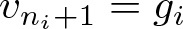 dollar sign vni plus 1 equals gi dollar sign