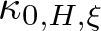 dollar sign kappa 0 comma upper H comma xi dollar sign