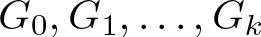 dollar sign upper G 0 comma upper G 1 comma ellipsis comma Gk dollar sign