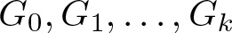dollar sign upper G 0 comma upper G 1 comma ellipsis comma Gk dollar sign