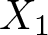 dollar sign upper X 1 dollar sign