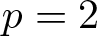 dollar sign p equals 2 dollar sign